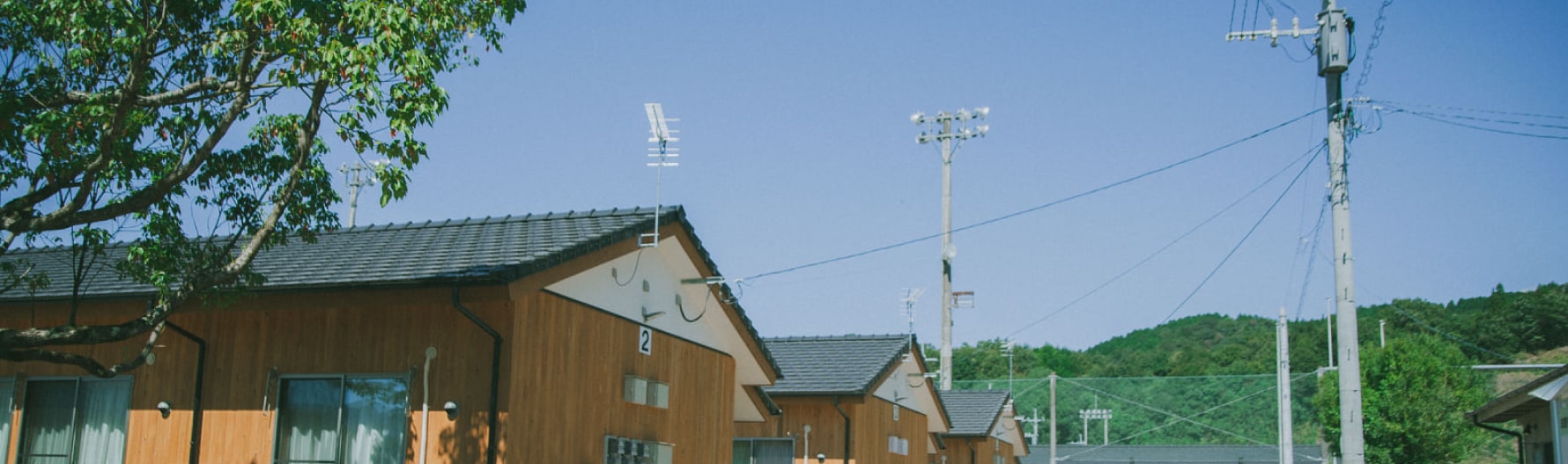 熊本の仮設住宅の写真